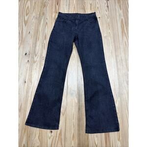 Marks & Spencer Womens Black Cotton Stretch Bootcut Flare Women Jeans 28x30